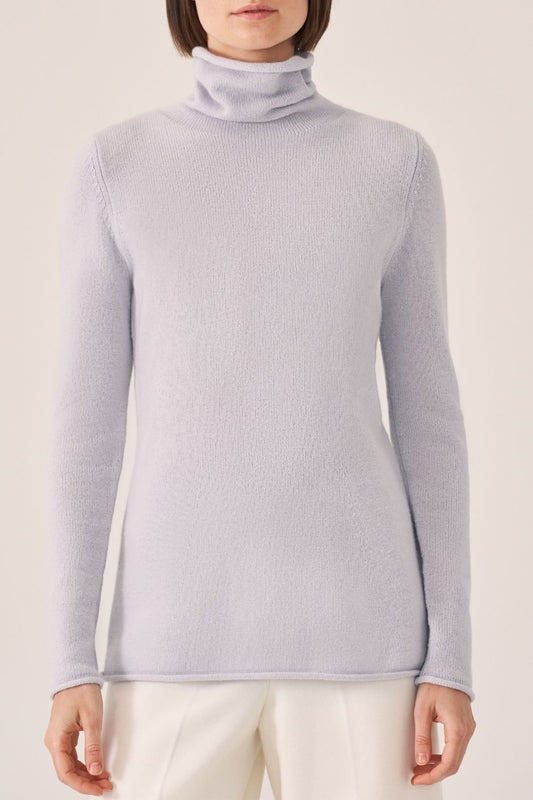 CASHMERE ROLL COLLAR TURTLENECK