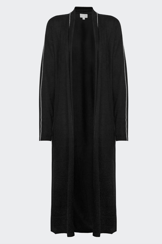 LONG CARDIGAN W/ TIPPING
