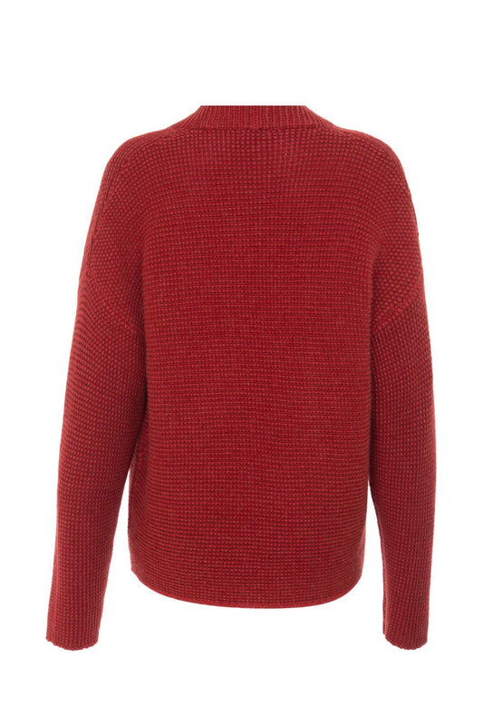 CASHMERE LINKS STITCH MOCKNECK
