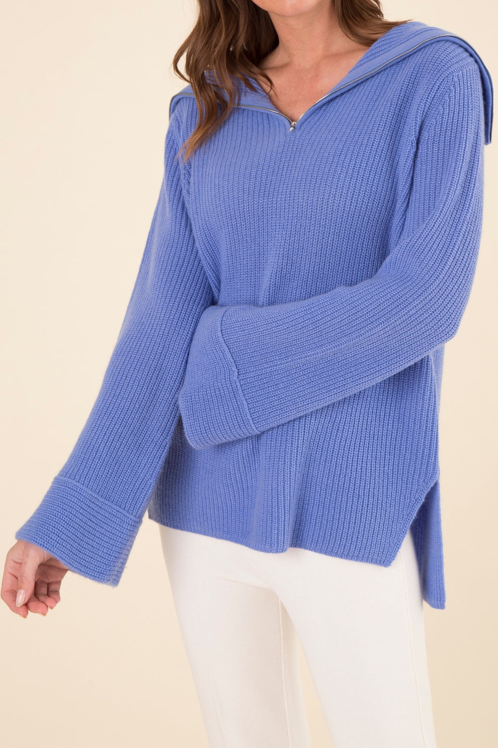 Cashmere Sailor Sweater - Cream Multi