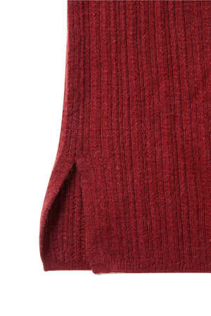 VARIATED RIB Vネックセーター