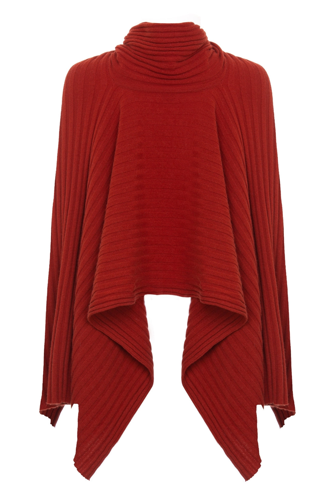 WIDE RIBBED CAPE