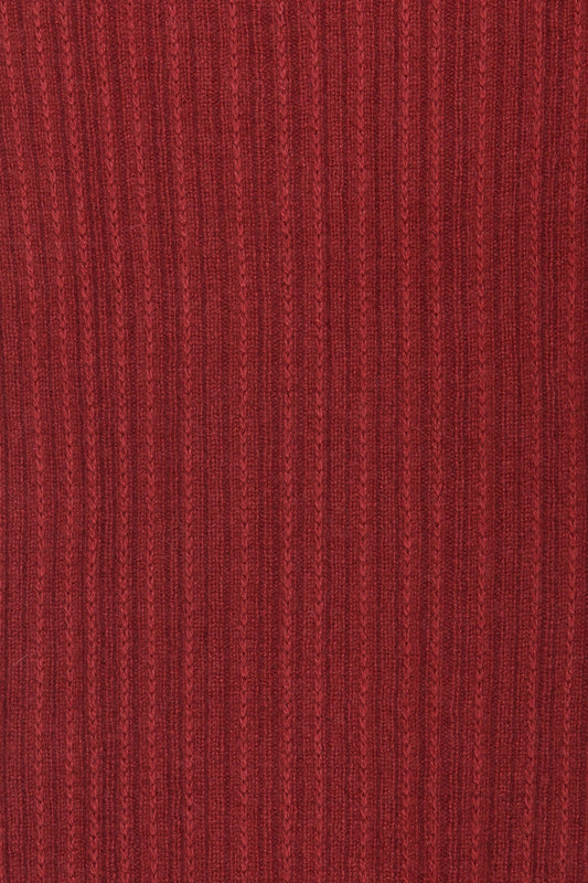 VARIATED RIB MOCKNECK TOP