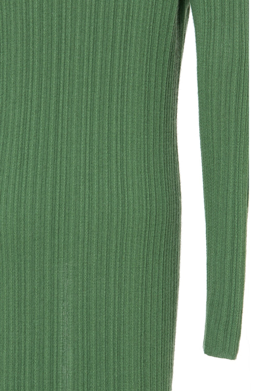 VARIATED RIB LONG CARDIGAN
