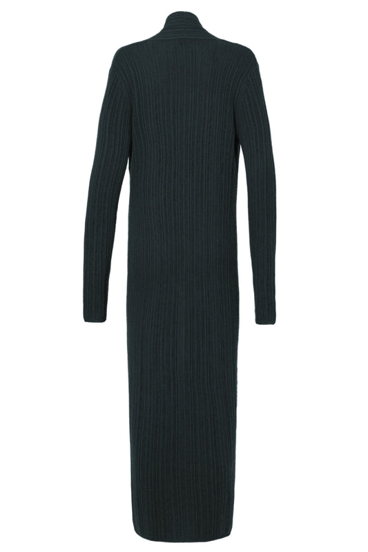 VARIATED RIB LONG CARDIGAN