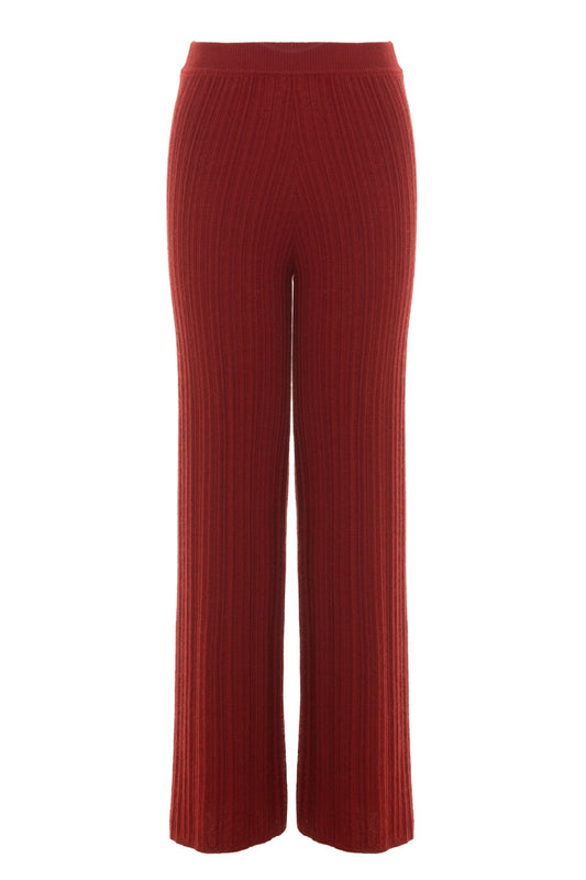 VARIATED RIB PANT