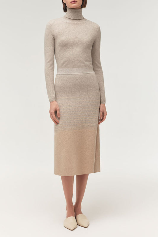 DOUBLE KNIT A-LINE SKIRT