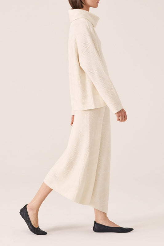 REVERSIBLE RIB JACQUARD SKIRT