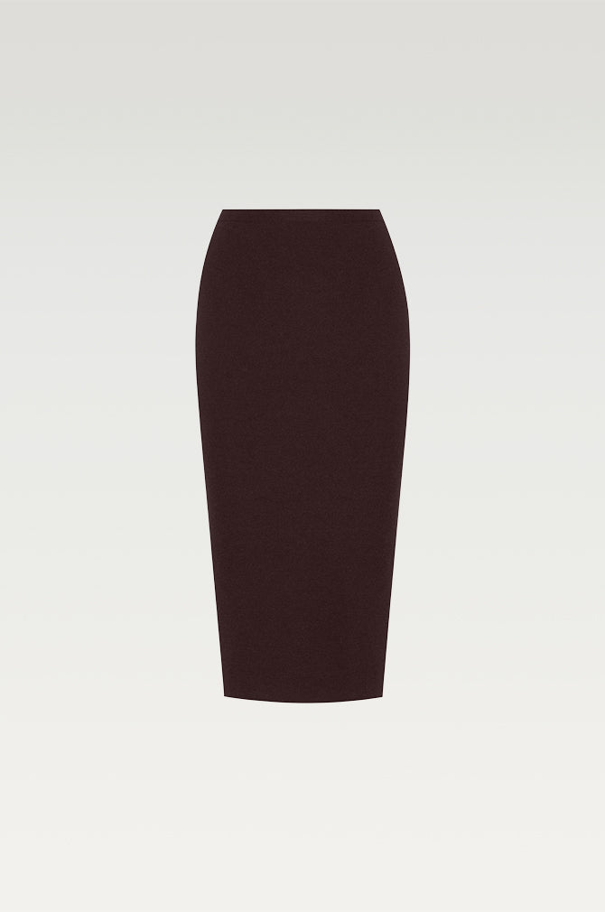 CASHMERE SKIRT WITH SLIT