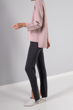 SLIM PANT WITH FRONT SLIT