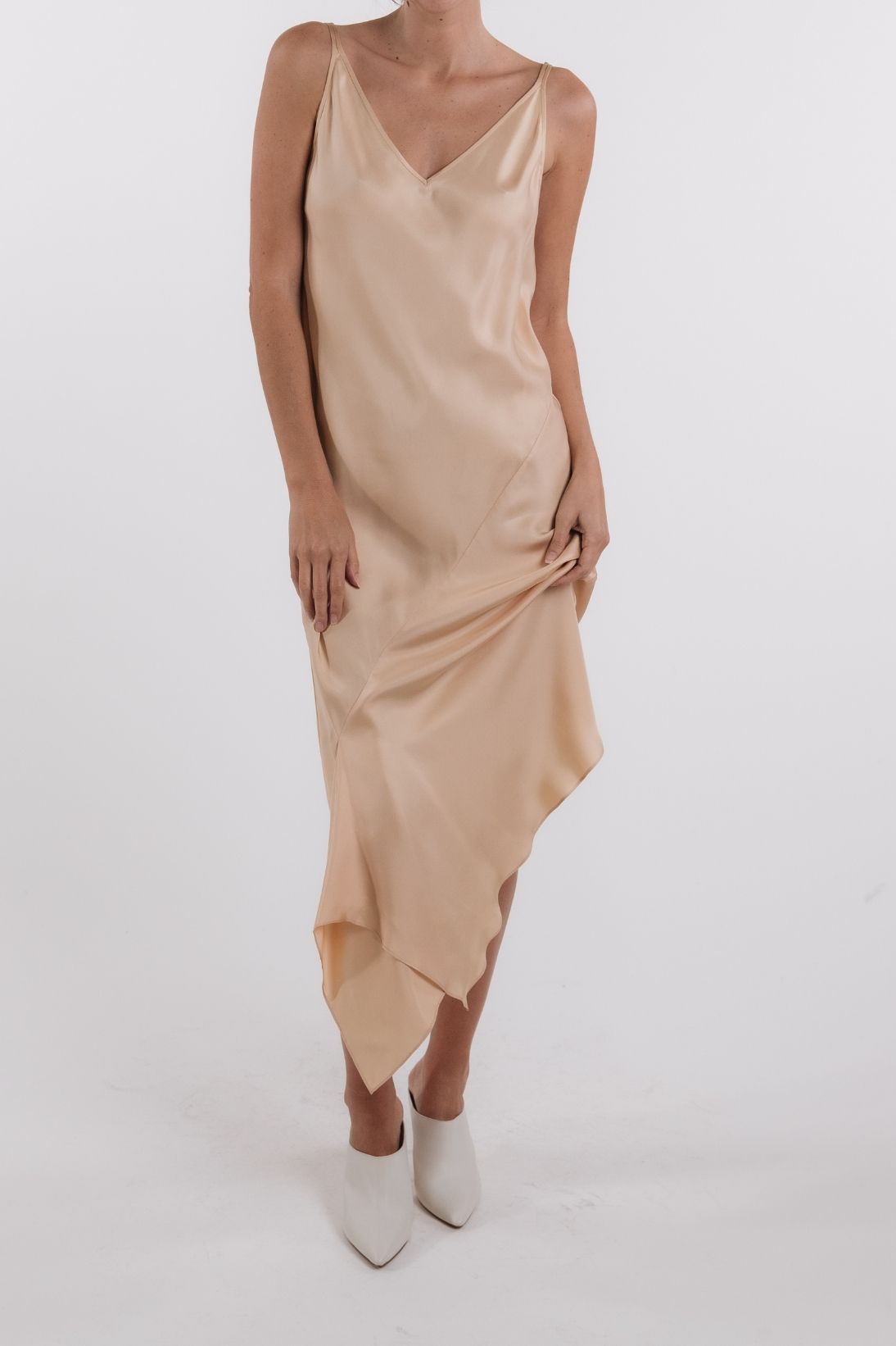 Women's Silk Slip Dress | TSE Rose Gold / 10 Women's Silk Slip Dress | TSE Rose Gold / 10