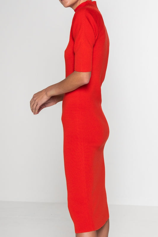 CIRCLE RIB DRESS